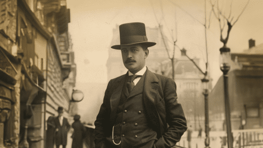 Vintage photo of Alfred Van Cleef in Paris