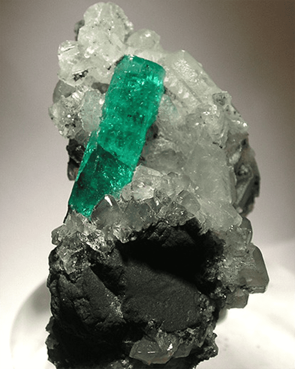 Muzo Emerald on Calcite Display Feature Image wikipedia
