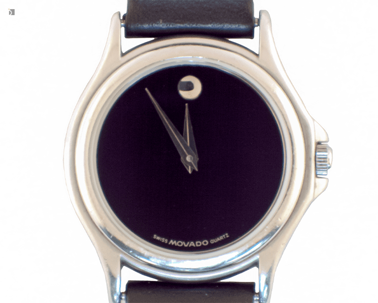 After #163 Restored Movado Quartz Museum Watch Model # 9047059 After Premier Watch Servicing