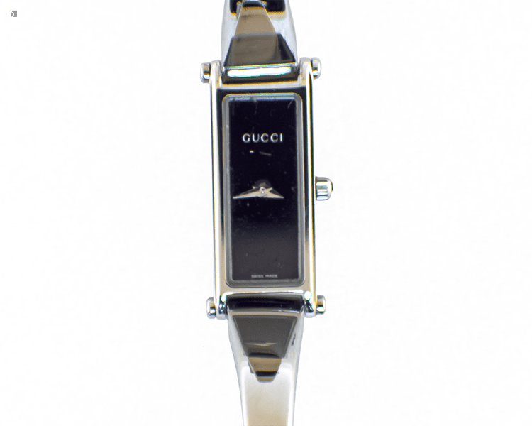 After #164 Close Up View of Gucci Bracelet Watch Restored by Premier Watch Repair Servicing