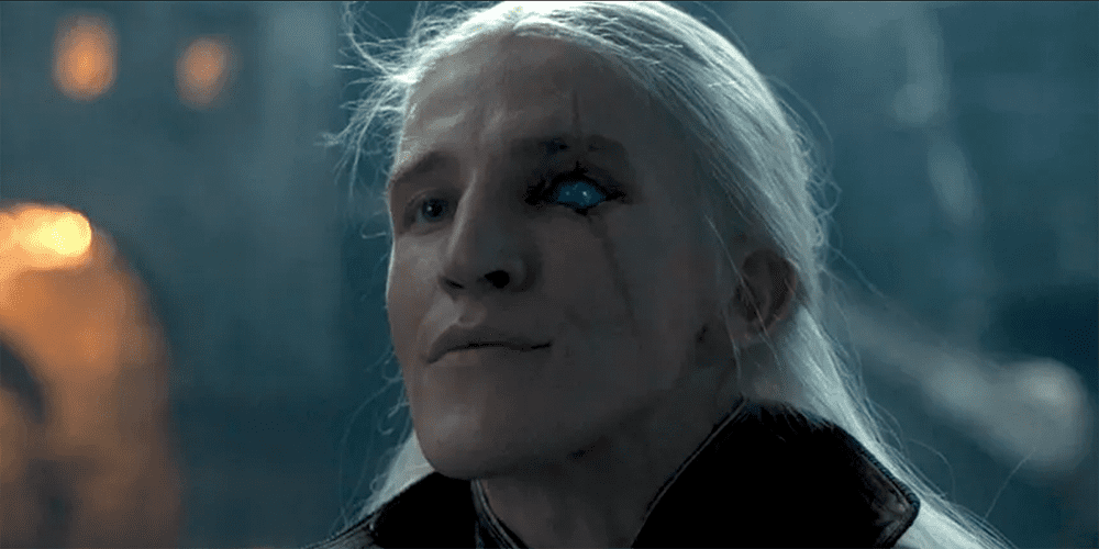 Aemond Targaryen Revealing Blue Sapphire Gemsotne Eye