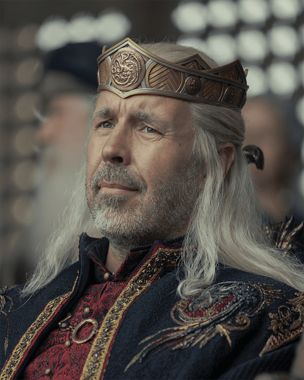 King Viserys Targaryen Wearing Jaehaerys Crown