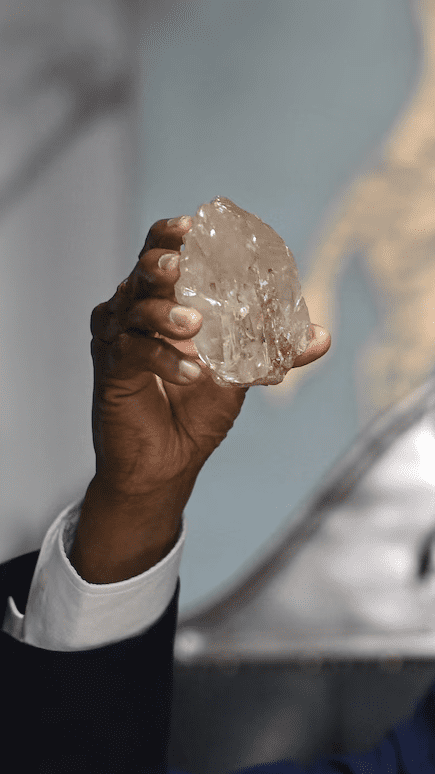 Closeup photo of the Botswana Diamond via The Washington Post