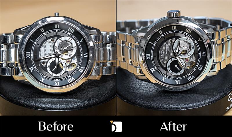 Before & After #178 Damaged Bulova Automatic Timepiece Restored and Serviced by Certified Watchmakers