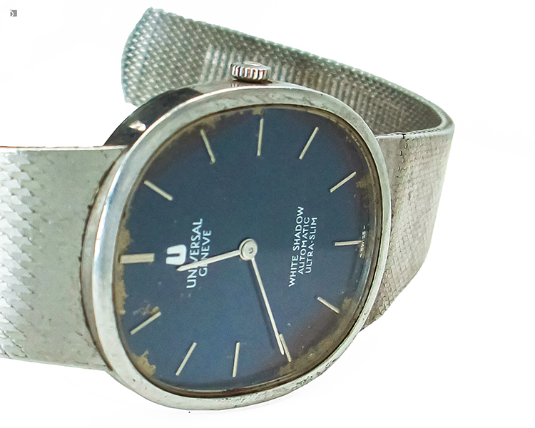 Before #179 Universal Geneve Timepiece Prior to Premier Watch Restoration Services