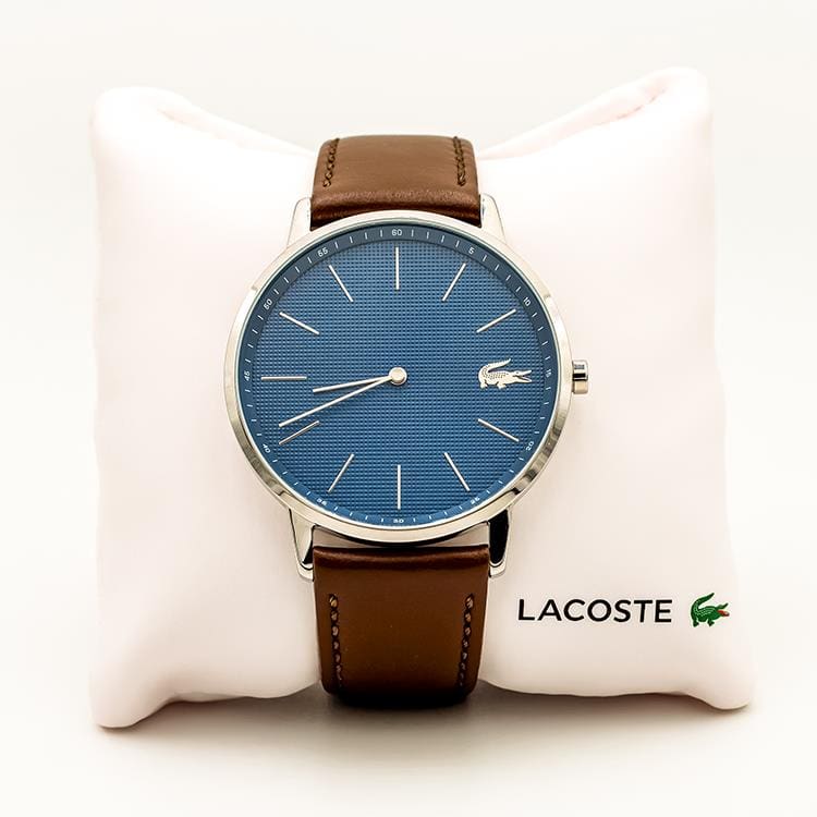 Restored and Serviced Lacoste Timepiece Displayed on White Pillow