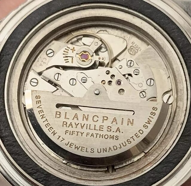 Image showcasing Blancpain Fifty Fathoms mechanisms