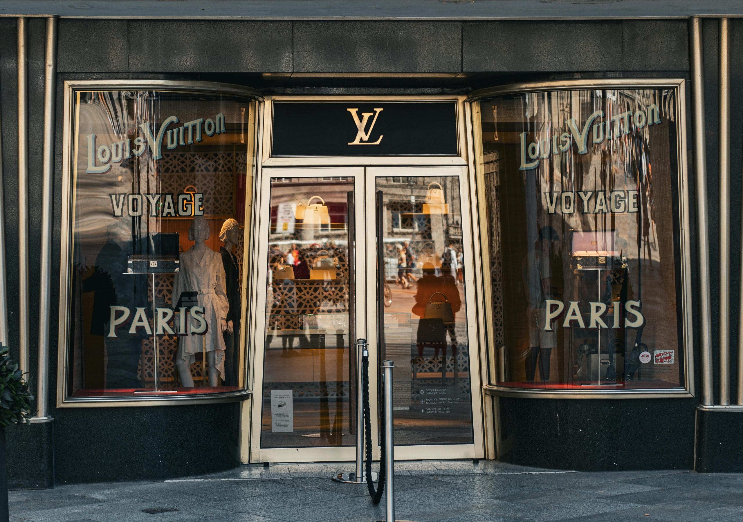 Image showcasing Louis Vuitton store in paris