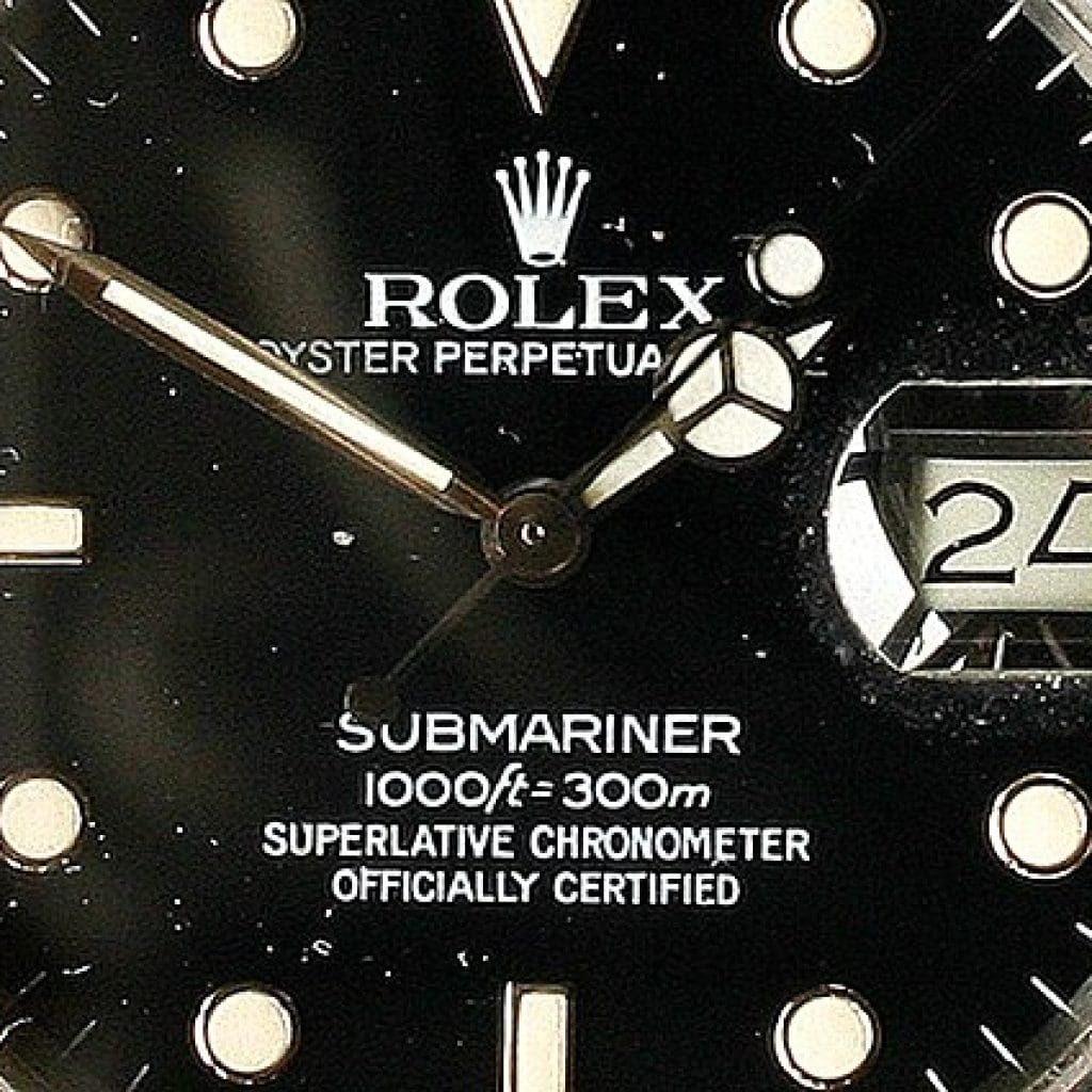 Image showcasing Rolex Submariner dive watch