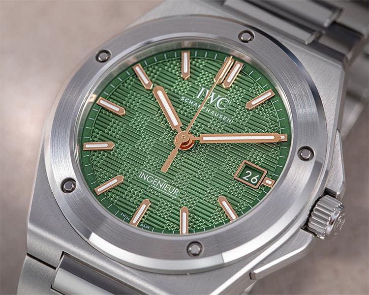 Close Up Shot of Custom IWC Watch Brad Pitt F1 The Movie via Revolution Watch