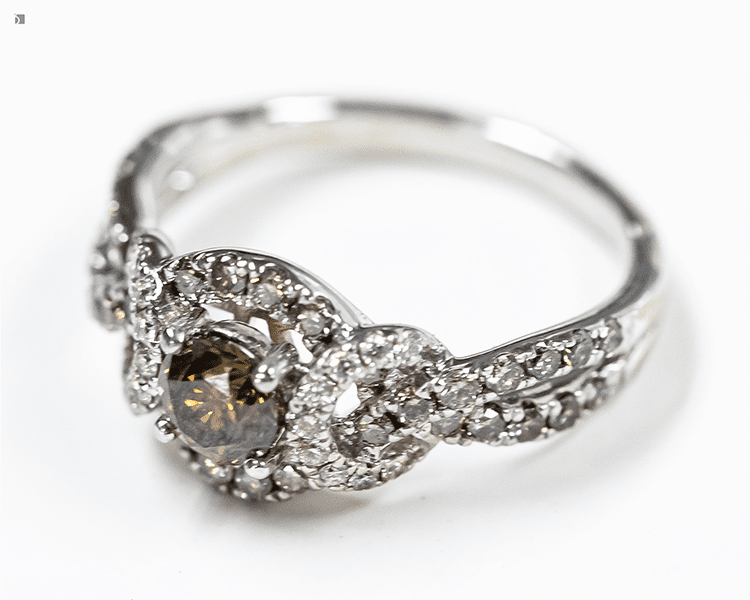 After #180 Front View of LeVian Chocolate Diamond Ring Resized and Repaired by Experienced Jewelers
