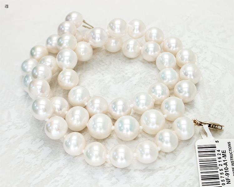 Before #181 Pearl Necklace Strand Sent by Macy's to be Shortened and Restrung