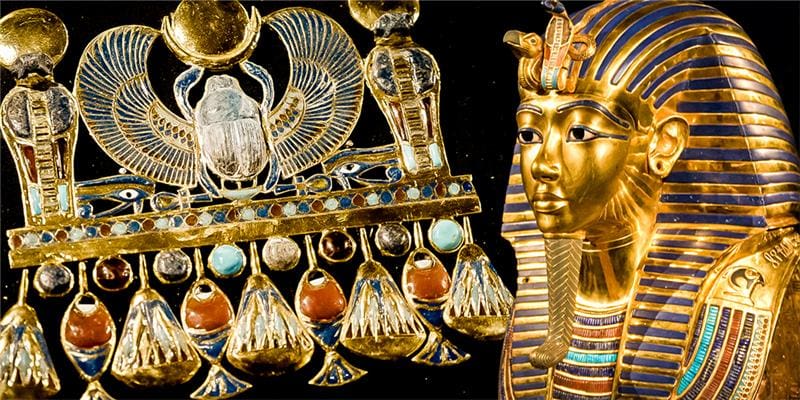 GP Ancient Egyptian Jewelry Worn in Life and Death King Tut Pharao Jewelry Featured Image