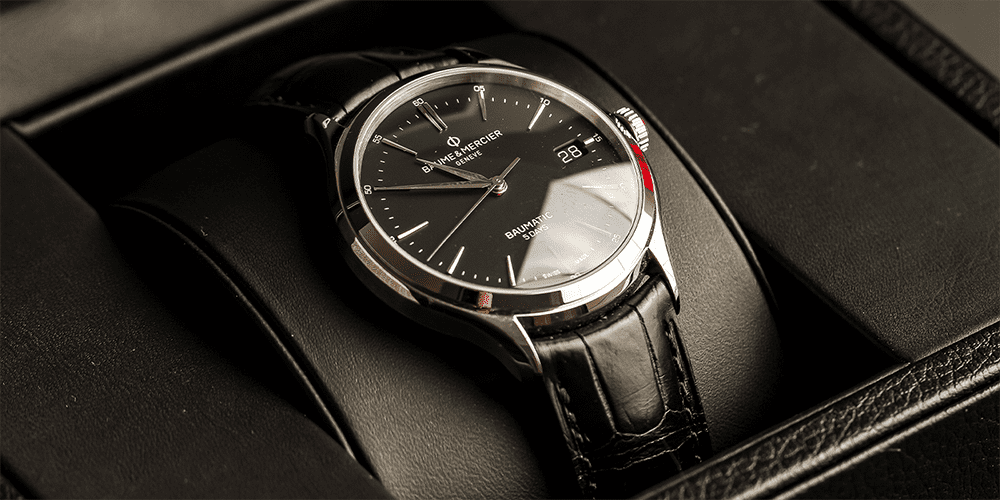 Baume Mercier Geneve Timepiece on Display Authorized Watch Repair Services