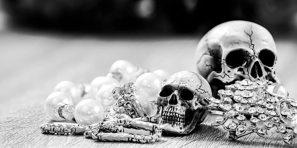 When You should get your dial refinish Halloween Jewelry History Skull Gemstones