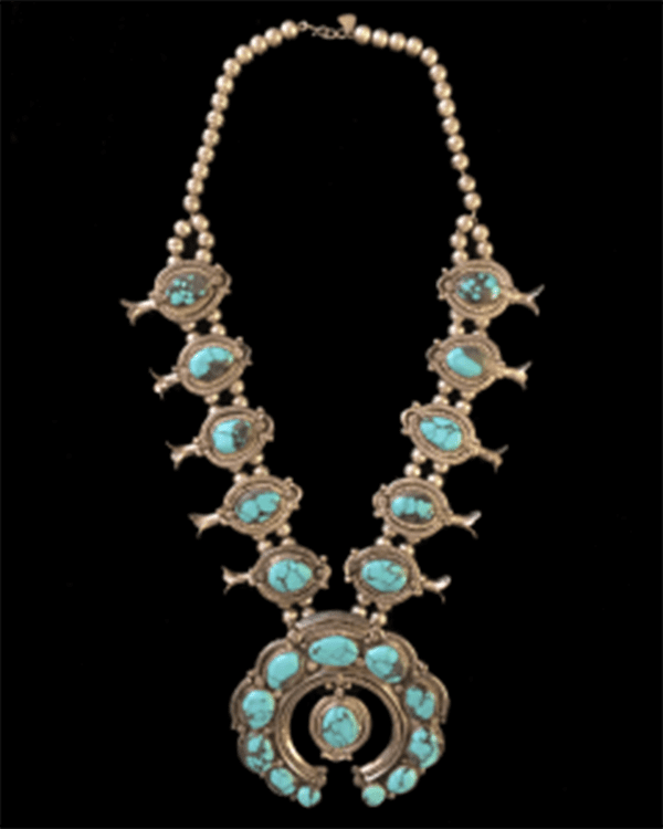 Native American Squash Blossom Necklace