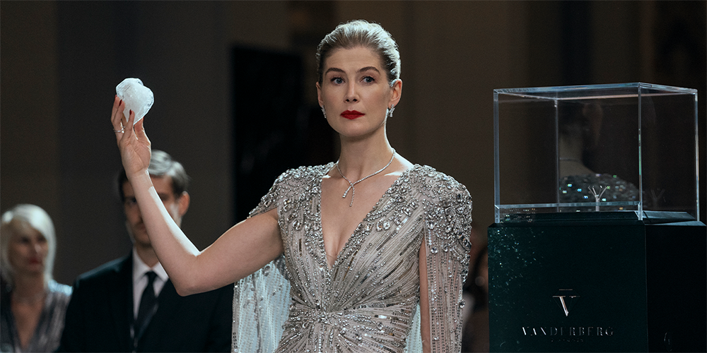 Rosamund Pike as Veronika in Now You See Me: Now You Don’t
