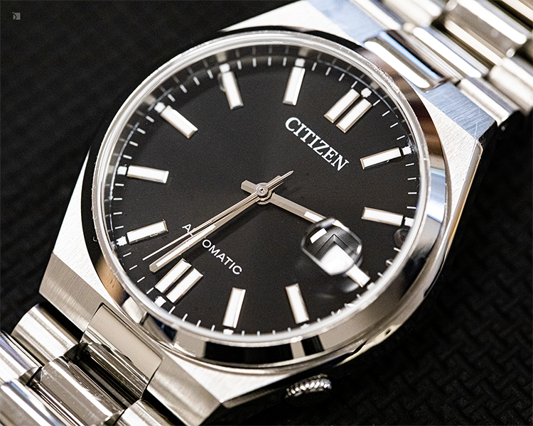 After #184 Close Up of Citizen Automatic Watch After Watch Crystal Replacement