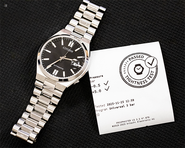 After #184 Restored Citizen Automatic Watch with Passed Pressure Test Results