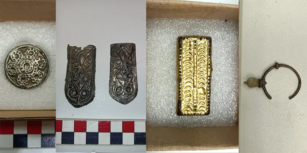 7th Century Jewelry of Warrior From Tomb in Hungary