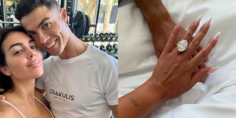 Cristiano Ronaldo & Georgina Rodríguez Engagement Ring Proposal via E! News and People