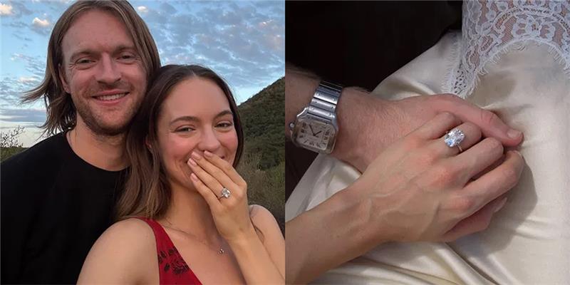 Finneas & Claudia Sulewski Engagement Ring Proposal via Gabriel & Co. NY