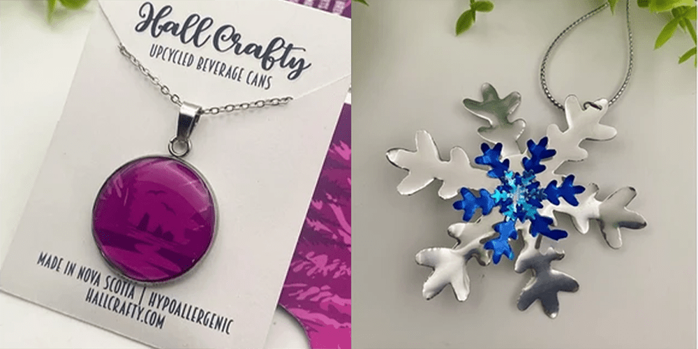 Hall Crafty Beer Can Jewelry via The Telegram