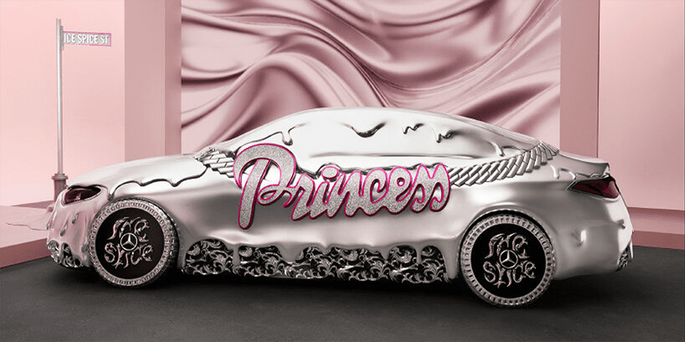 Ice Spice Mercedes-Benz Collaboration via Designboom