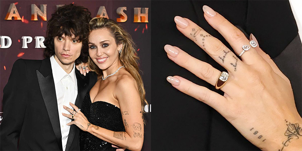 Miley Cyrus & Maxx Morando Engagement Ring Proposal via People