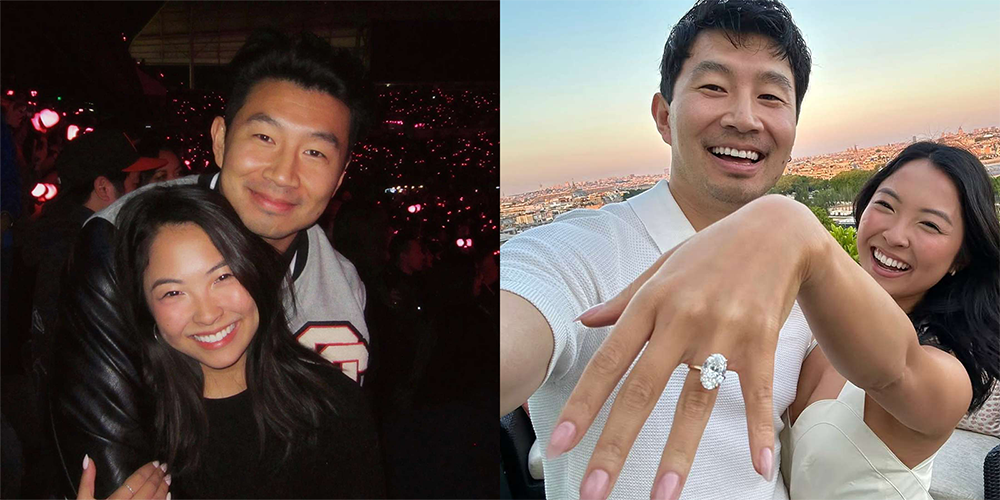 Simu Liu & Allison Hsu Engagement Ring Proposal via People