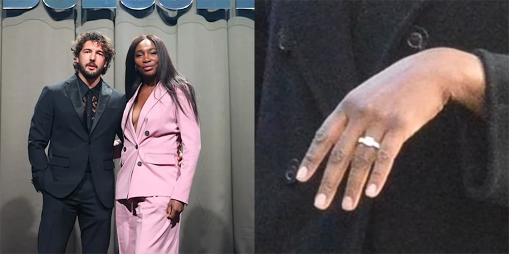 Venus Williams & Andrea Preti Engagement Ring Proposal via Hello! Magazine and DailyMail UK