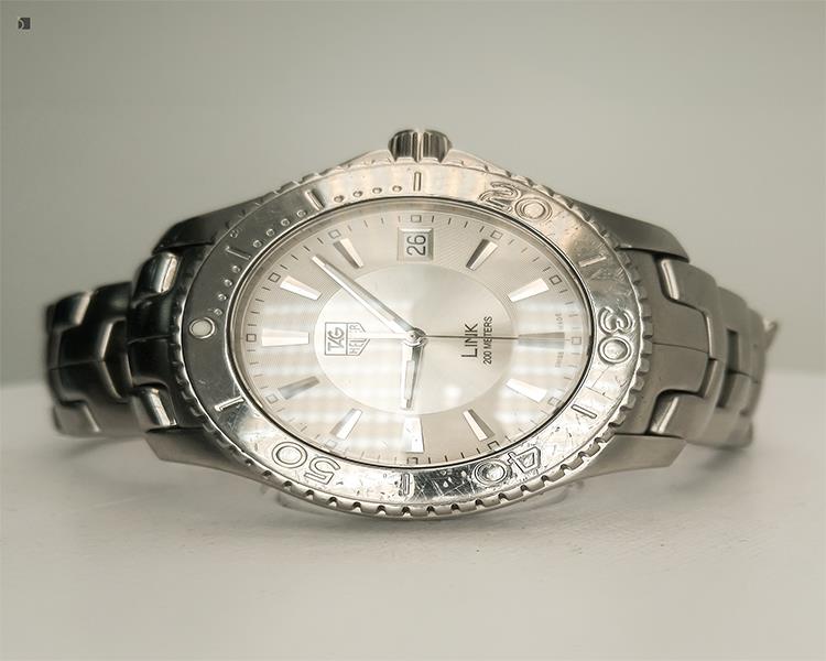 Before #188 Tag Heuer Watch Prior to Authorized Watch Repair Services Upon Arrival to Facility