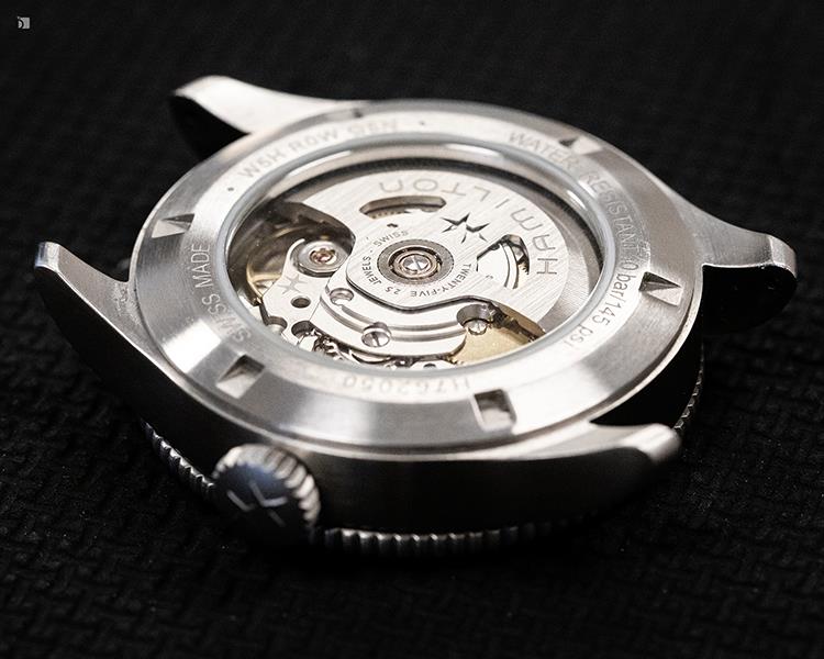 After #189 Hamilton Khaki H762050 Aviation Pilot Pioneer Back Case Skeleton Movement