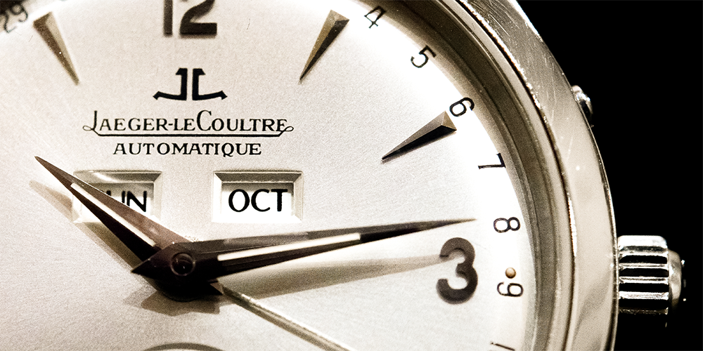 Close Up of Jaeger-LeCoultre Timepiece for Authorized Jaeger-LeCoultre Services
