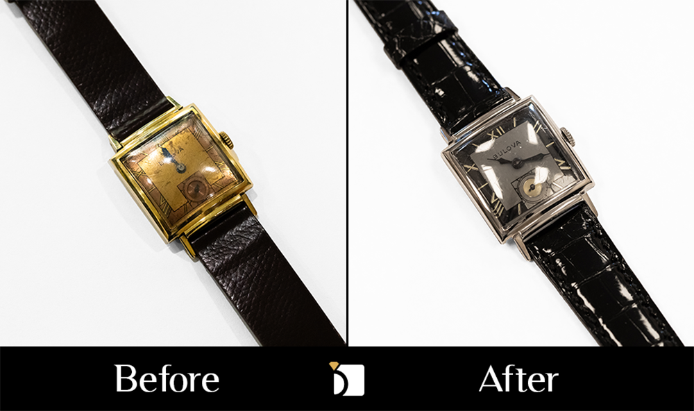Before & After #194 Vintage Bulova Timepiece Completely Transformed