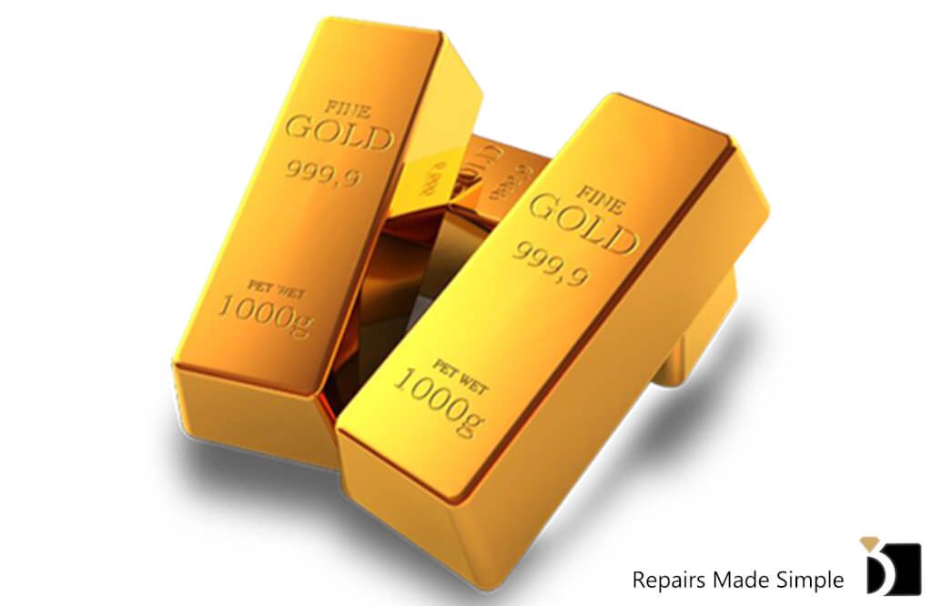 Image Showcasing Gold Purity Bars