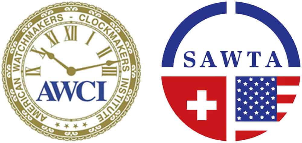 Image Showcasing SAWTA & AWCI Watch Repair Certifications