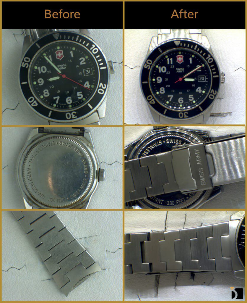 Watch Link Repair Before & After Image